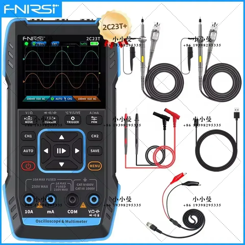 Fnirsi Digital Oscilloscope Handheld - FNIRSI 2C23T10MHz, 2C53T 50MHz draagbare digitale