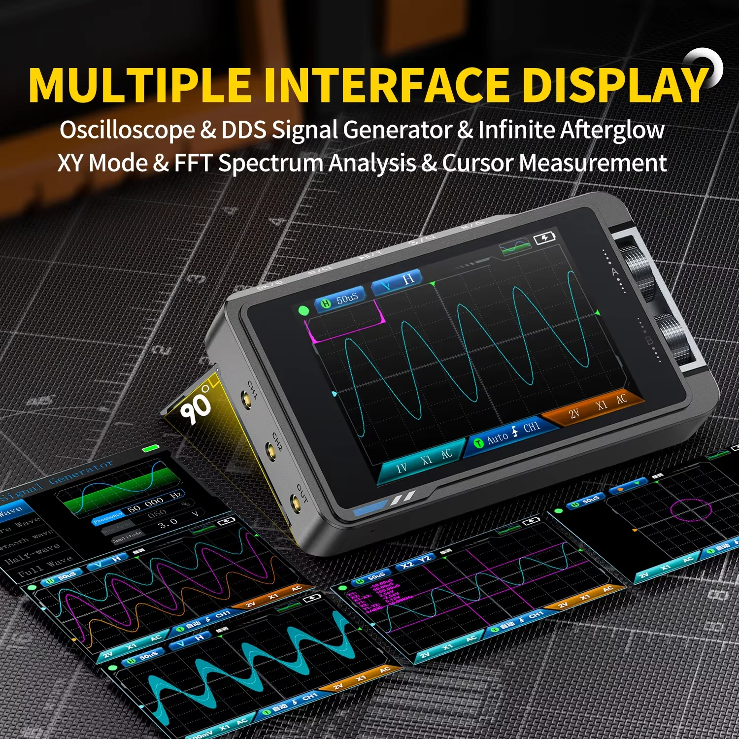 FNIRSI DS215H 2-in-1 draagbare - Fnirsi Digital Oscilloscope Handheld recensie en prijs