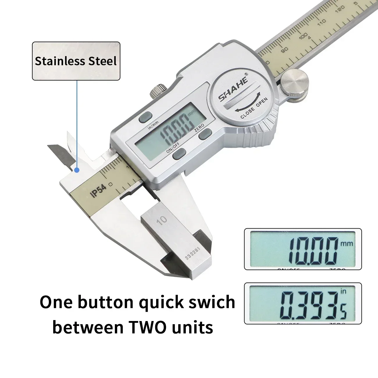 SHAHE elektronische digitale s - Digital Caliper 150Mm Stainless Steel recensie en prijs