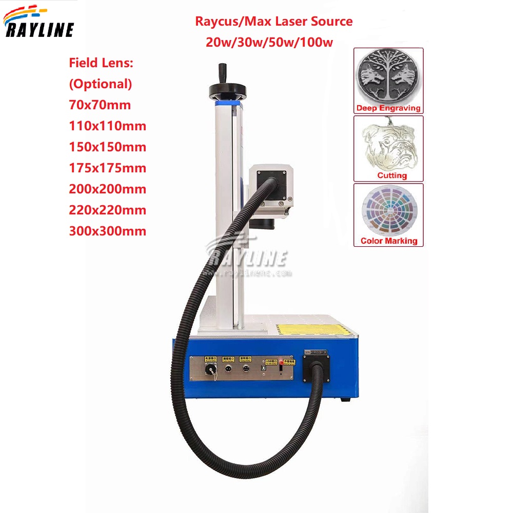 30W 50W 100W draagbare 3D fibe - Fiber Laser Marking Machine 30W recensie en prijs