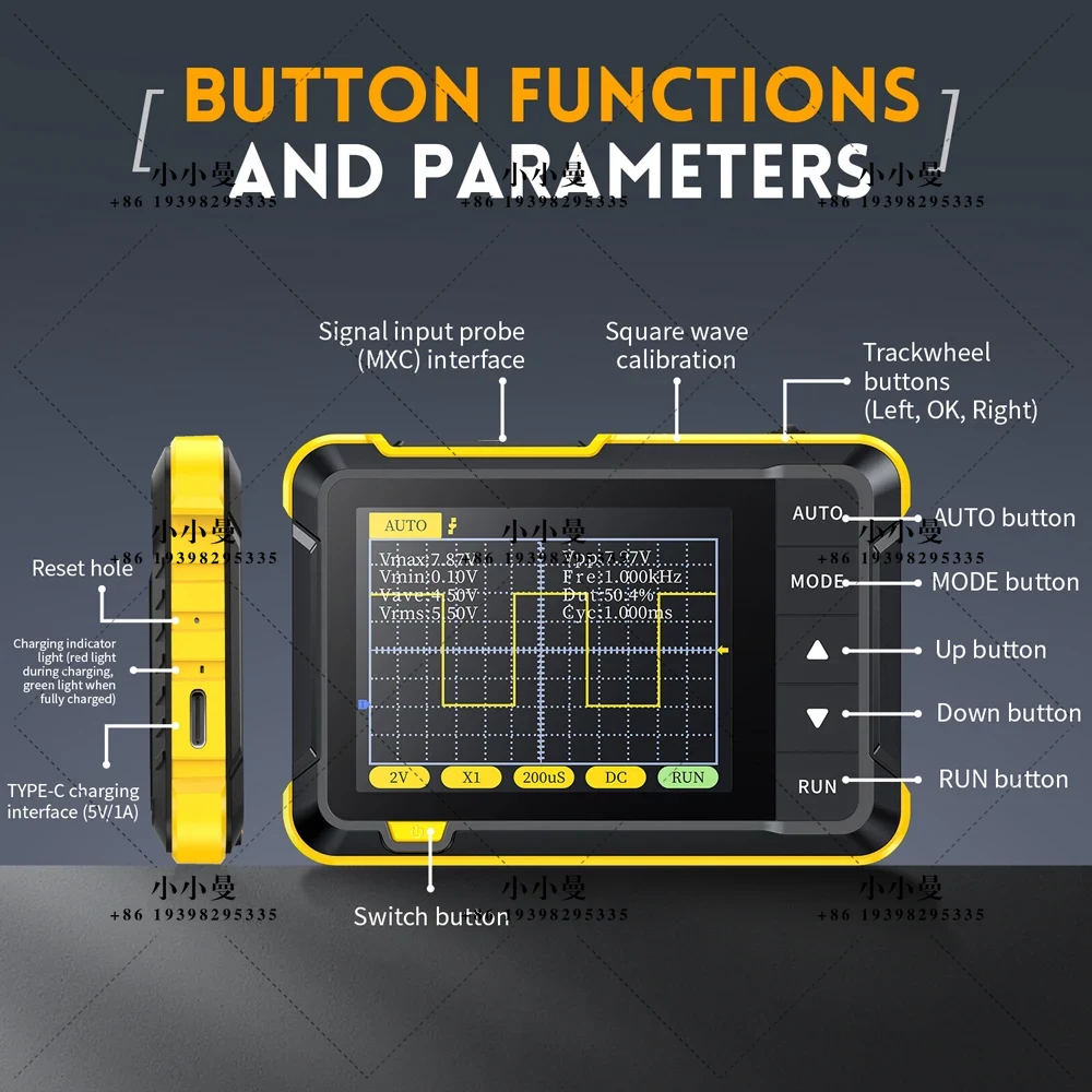 FNIRSI DSO152 Mini Handheld Di - Fnirsi Digital Oscilloscope Handheld recensie en prijs
