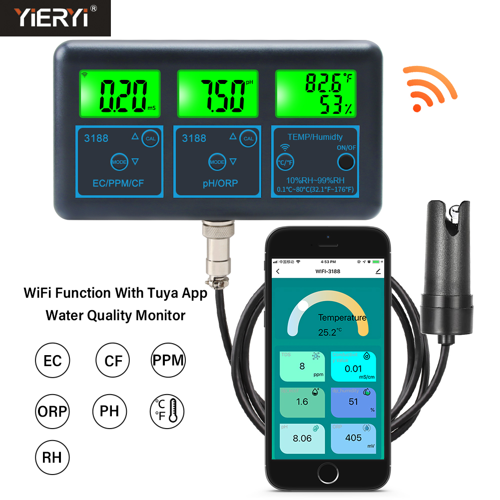 Wifi Ph Meter Temp Tds (Ppm) e - Ph Meter Digital Water Tester recensie en prijs