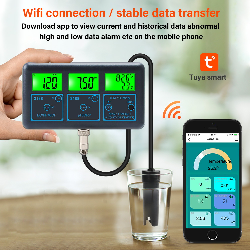 Wifi Ph Meter Temp Tds (Ppm) e - Ph Meter Digital Water Tester recensie en prijs