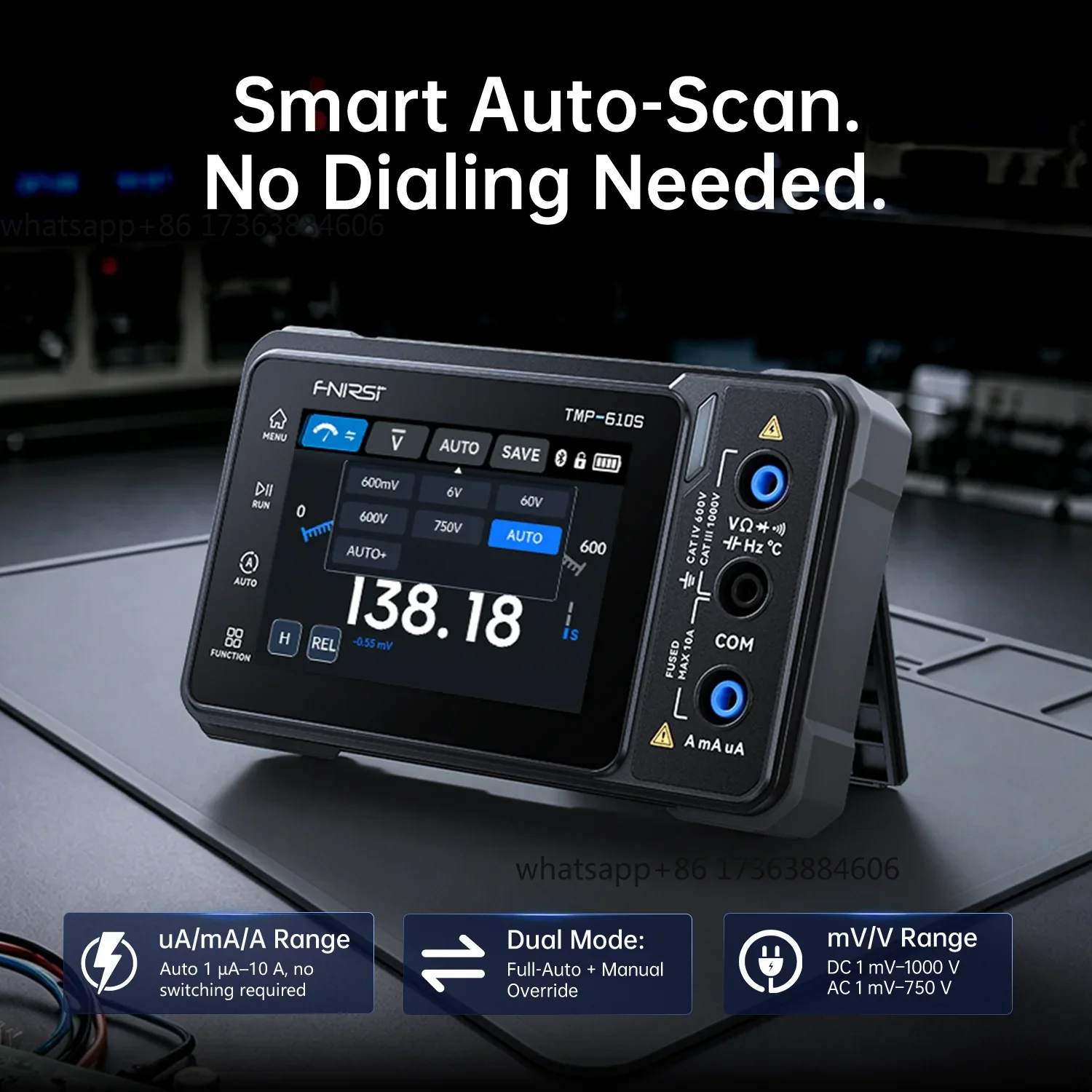 FNIRSI TMP-610S digitale multi - Fnirsi Digital Oscilloscope Handheld recensie en prijs