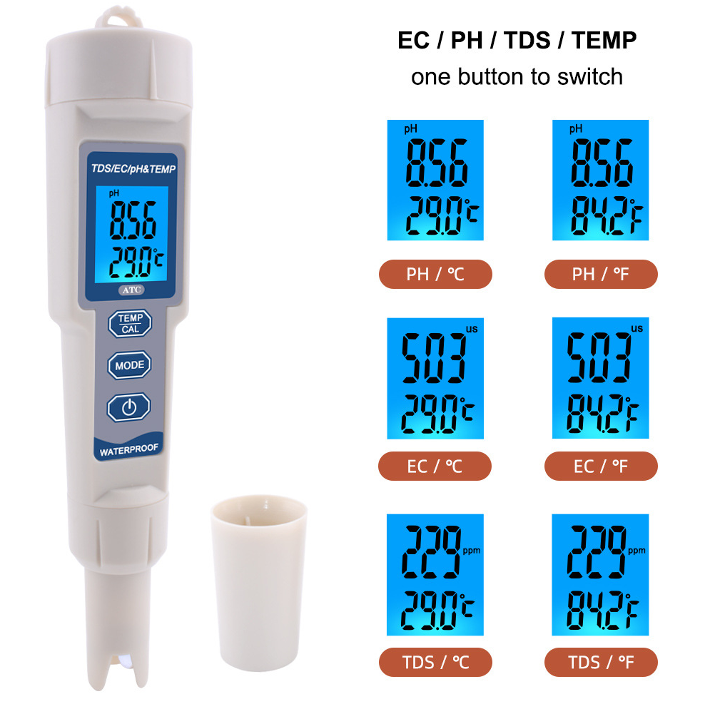 4 in 1 PH Meter Digitale PH/TD - Ph Meter Digital Water Tester recensie en prijs