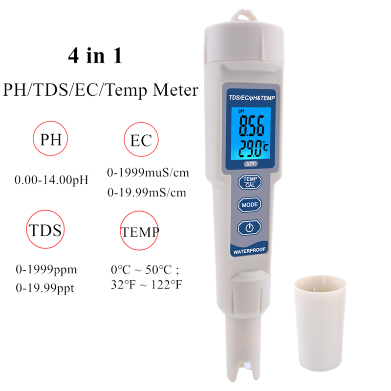 4 in 1 PH Meter Digitale PH/TD - Ph Meter Digital Water Tester recensie en prijs