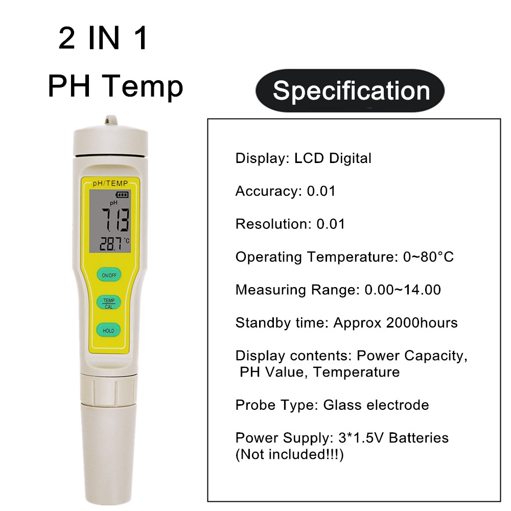 Professionele 4 In 1 Tds Ph Ec - Ph Meter Digital Water Tester recensie en prijs